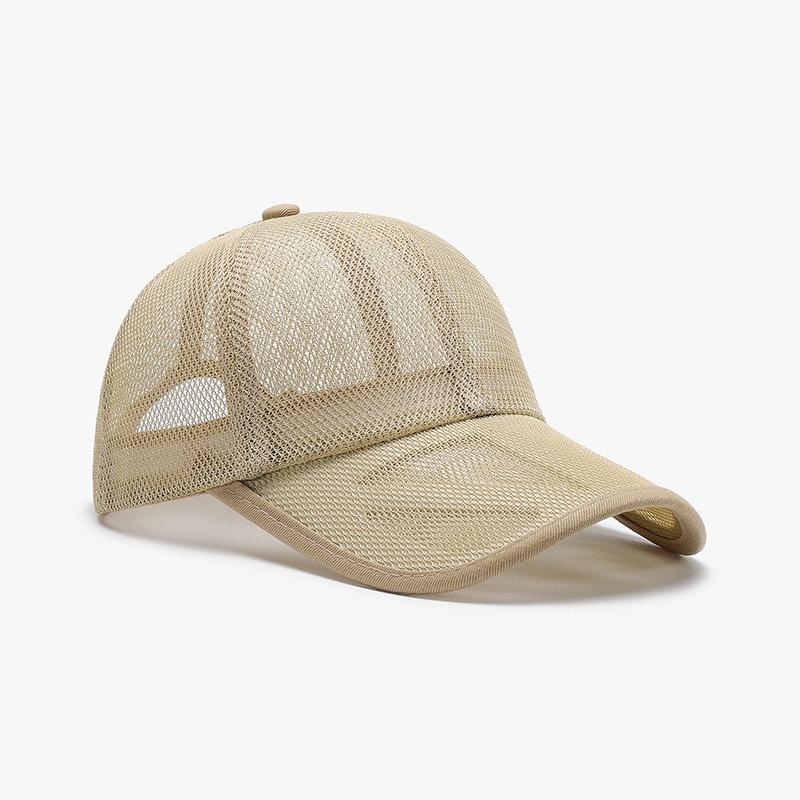 New Summer Breathable Mesh Baseball Cap Men's Hollow Brim Outdoor Sports Sun Protection Women's Sun Hat