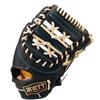 ZETT Pro Status SE First Base B Made In BPROF233SG Mitt, Black/Pastel (1932), Japan,