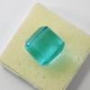 Lab-Created Blue Topaz Loose Gemstone Flawless Cube Cut 50.85 ct for Jewelry Making and Crafts