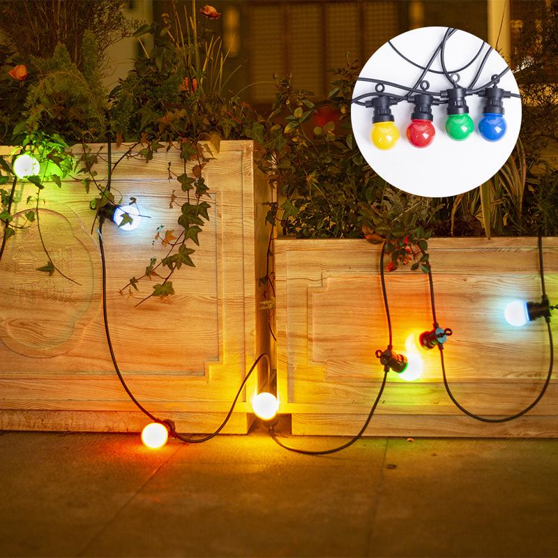 G50 Outdoor Waterproof Solar Globe String Lights for Camping, Courtyard, Awning, Tent & Decorative Atmosphere.