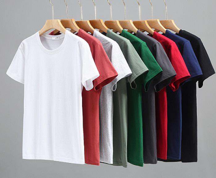 Men's Plus Size Korean Style Crew Neck Short Sleeve T-Shirt
