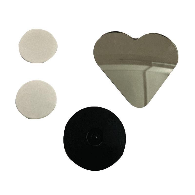 1 Set Cute Heart Shape Rearview Mirror Car Blind Spots Side View Mirror Auxiliary Auto Accessories For Suvs