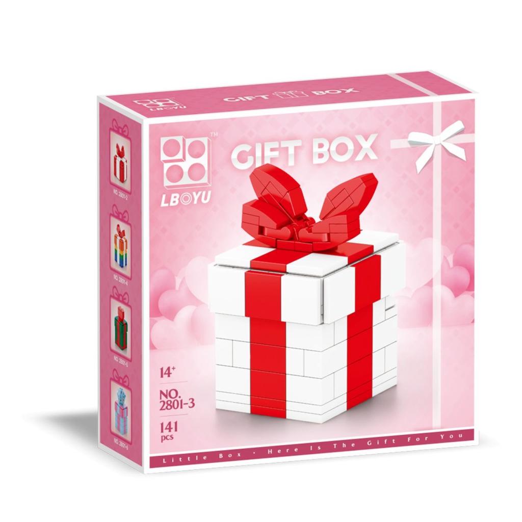 Geschenkbox für Weihnachten Geschenkbox zum Geburtstag Geschenkbox zum Valentinstag Selbstverriegelnde Bausteine Spielzeug