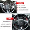Steering Wheel Shift Paddle Extended Shifter Trim Cover For Ford Mustang 2015 2016 2017 2018      Interior Decoration Accessories Aluminum Alloy (Red