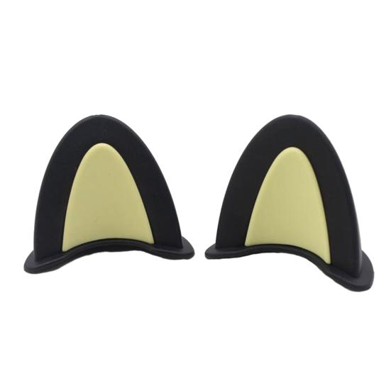 

Украшения для ушей мотоциклетного шлема Яркий цвет Компактный размер Легко установить Новинка Уши Очаровательные аксессуары для шлема M