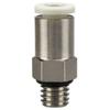 Mini PC M3 M4 M5 M6 X 3 4 6mm Tube Ncikel Plated Brass Pneumatic Air Fittings Push In Connector For Air Compressor Cylinder