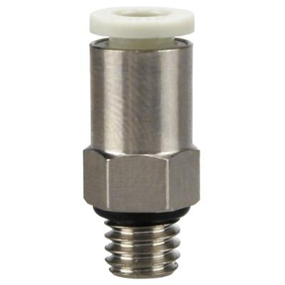Mini PC M3 M4 M5 M6 x 3 4 6mm Buis Vernikkeld Messing Pneumatische Luchtkoppelingen Drukin Connector Voor Luchtcompressor Cilinder