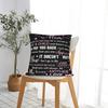 Mother's Day  Pillowcase Polyester Cushion Cover Decoration Letter From Daughter Pillow Case Cover Seater Square 18'