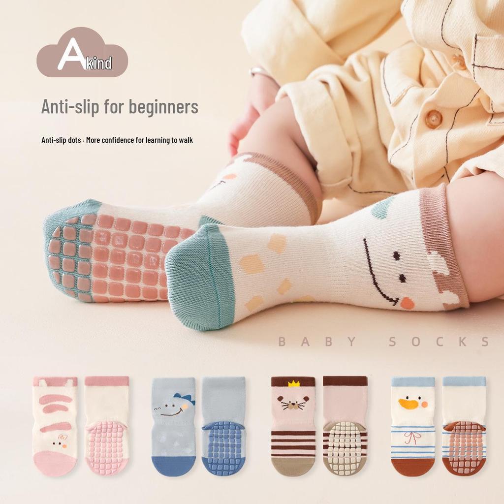 Minliu Non-slip Baby Socks - Cute Indoor Anti-slip Walking Socks for Infants and Toddlers