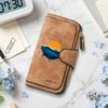 Women Long Wallet Cute Whale Sunset Pattern Card Holder Fashion Casual Portable Purse