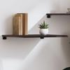 Vidaxl Shelf, Dark Brown, 60X50X2 Cm, Finished Solid Oak Wood