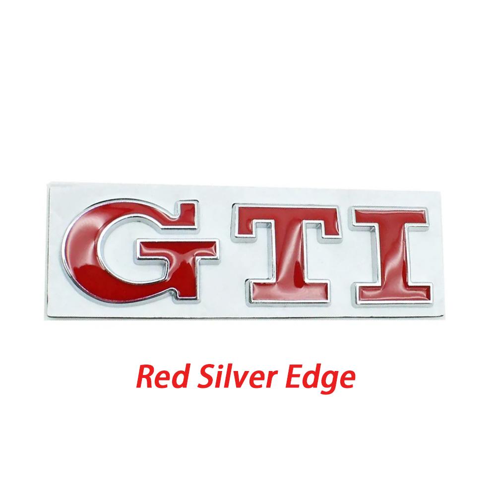 Cpbtj9 1 peça Emblema de Metal 3D GTI Emblema Frontal da Grelha do Carro Adesivo do Porta-malas Traseiro Para VW Polo Golf 5 Mk5 MK6 Jetta Tiguan Passat