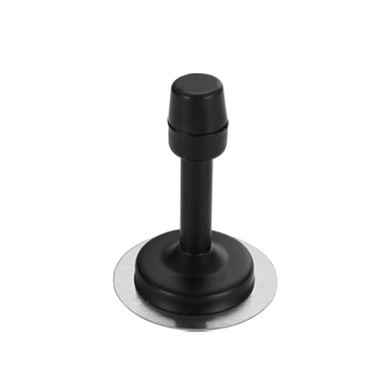 Stainless Steel No-Punch Anti-Collision Door Stopper with Rubber Bumper