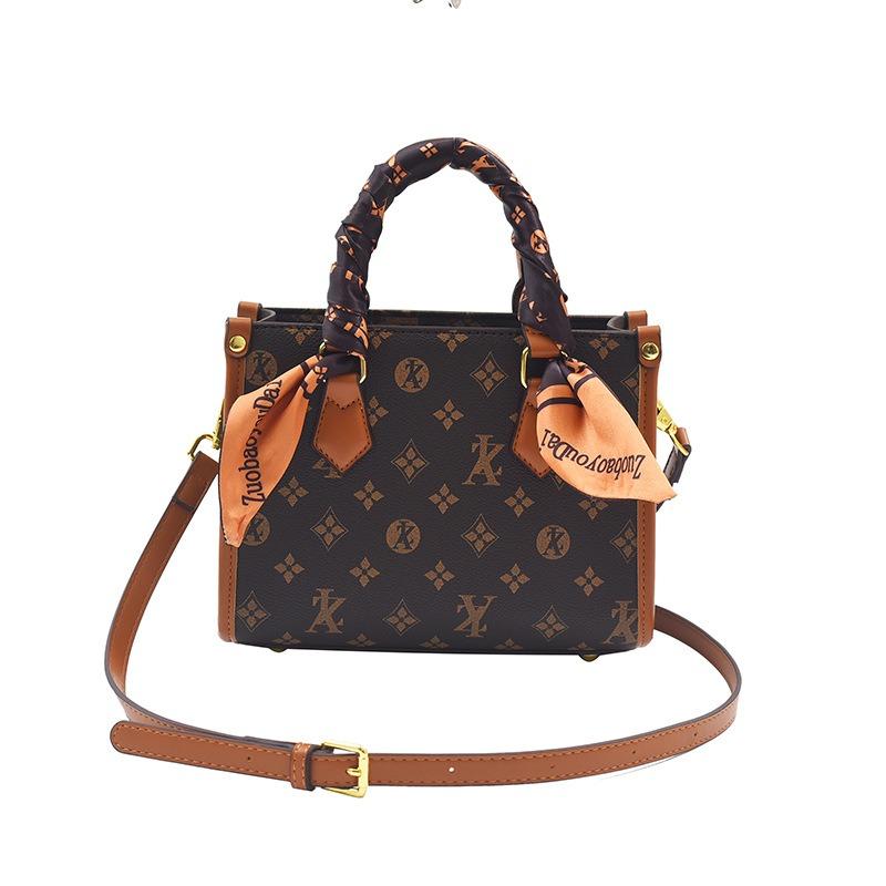 Bag New Summer Portable Small Square Bag Printed Handbag Fashion Versatile Single Shoulder Oblique Span Bag Women