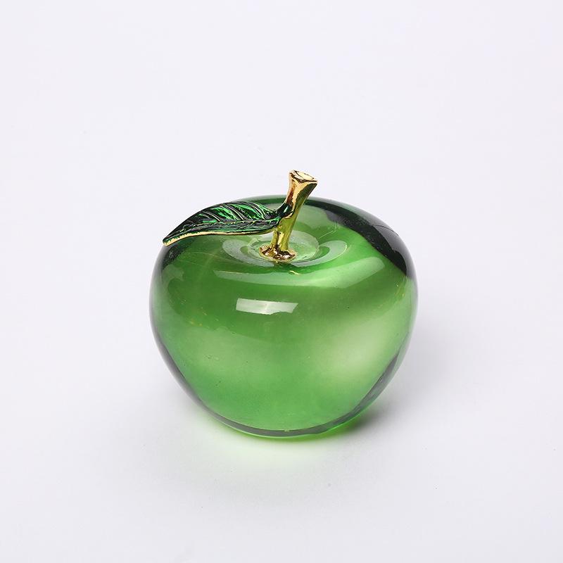 Red Crystal Apple Ornament for Christmas Eve - Perfect Gift & Car Decoration