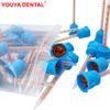 50pcs Blue Dental Mixing Tips 10:1 Disposable Dental Tips For Impression Material Silicone Rubber Lab Conveying Mixing Head Tube