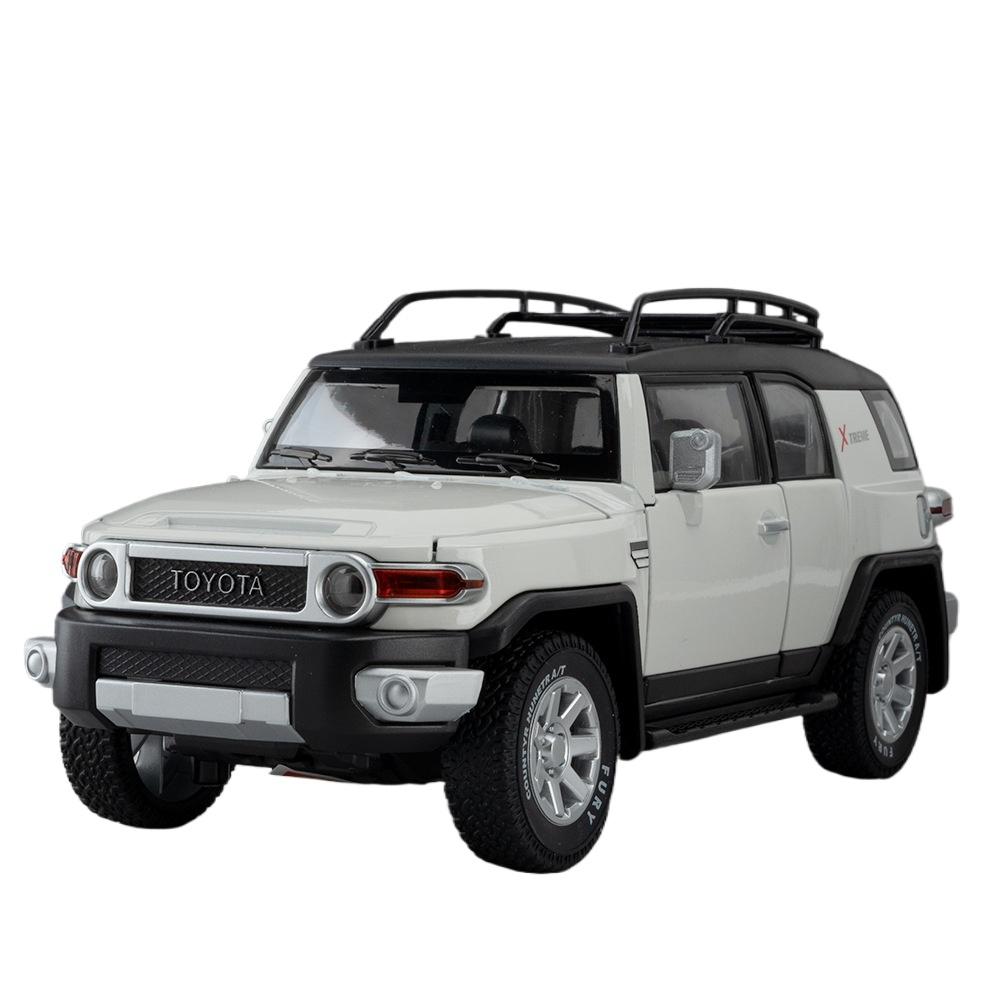 1/24 Toyota FJ Cruiser SUV Alloy Car Model Diecasts Metal Off-road Vehicles Car Model Simulation Sound Light Childrens Toys Gift