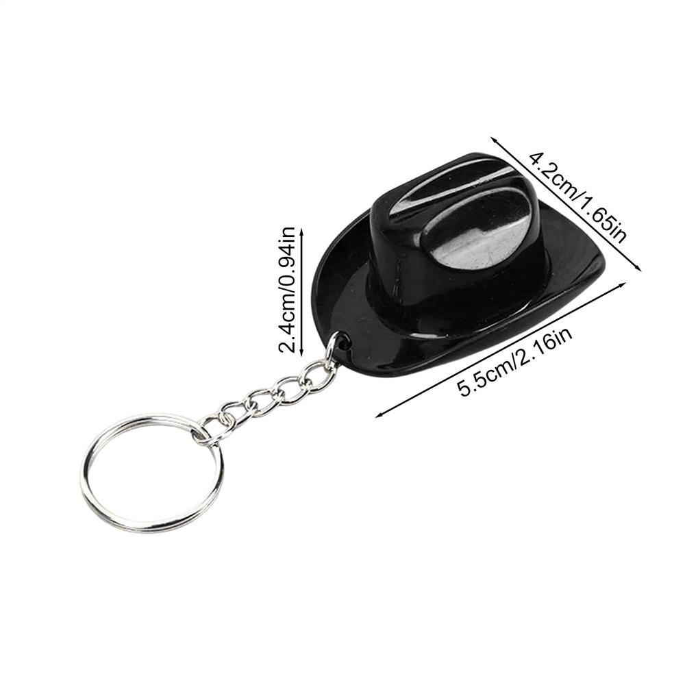 Cowboy Hat Style Bottle Opener Retro Western Ornament Cowboy Hat Shape Beer Opener Keychain For Tote Bag Backpack Car Keys