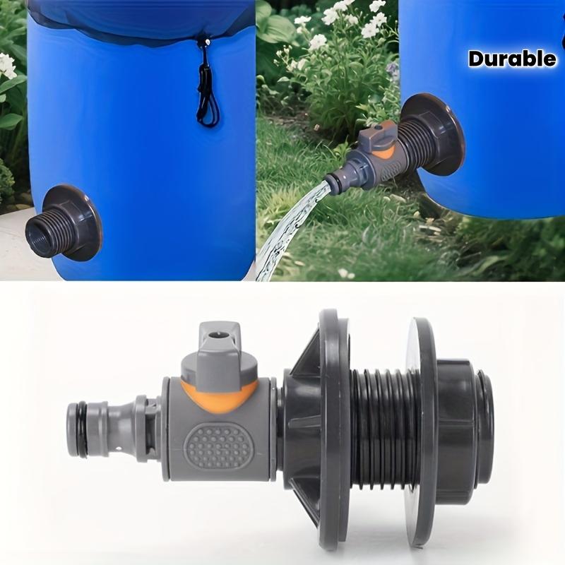 1/2 Inch PVC Spigot Rain Faucet Kit For Rain Barrels Aquariums Water Tanks Tubs Pools Garden Hose Fitting