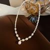 High Quality Trendy Water Drop Natural Freshwater Pearl 14K Gold Filled Female Pendant Necklace Short Chain No Fade Cheap Gifts
