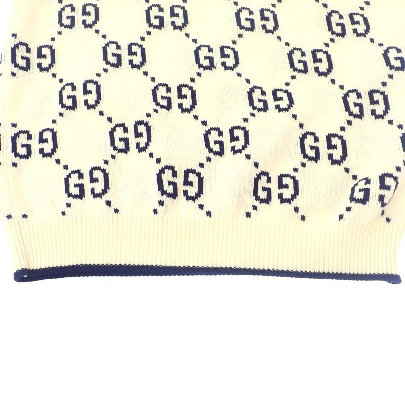 Gucci 694767_XKCDF_9145 S Knit White Cotton Mens