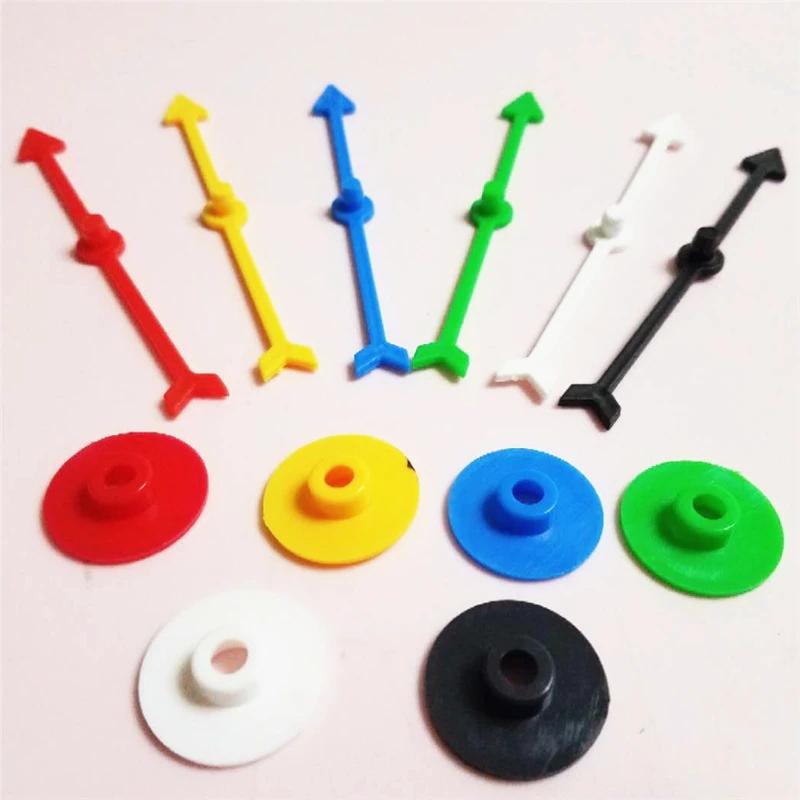 6Pcs10Cm 4.5Cm 7.5Cm 4Inch Arrow Disc-Spinning Plastic Pawnchess For Board Game And Card Game Accessories
