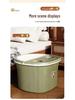 Portable Thickened Foot Bath Bucket with Handle - Calf-Length Foot Washing Tub