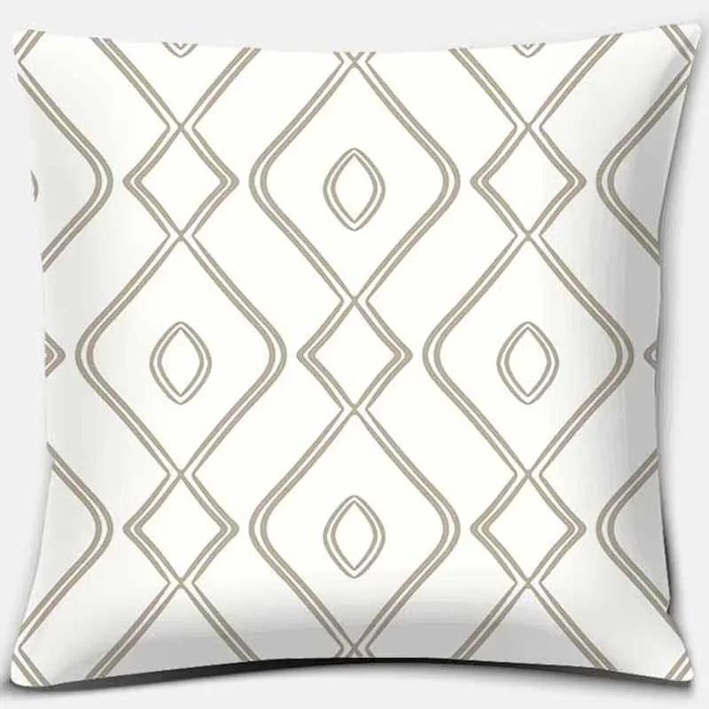 Fresh And Modern Geometric Printing Square Pillowcase Home Decoration Car Sofa Cushion Cover