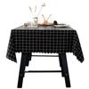 New Waterproof And Oil-Proof Leave-In Tablecloth Anti-Scalding Tablecloth Plaid Pvc Household Dining Table Coffee Table Mat Plastic Round Tablecloth