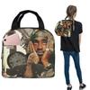Rapper Tupac 2PAC Hip Hop Isolierte Lunchtasche für Damen Kinder Tragbare Lebensmittelboxen Thermische Lunchbox Tragetasche