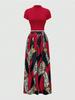 Women's Sleeveless Printed Fashion Set with Versatile Wide-Leg Pants