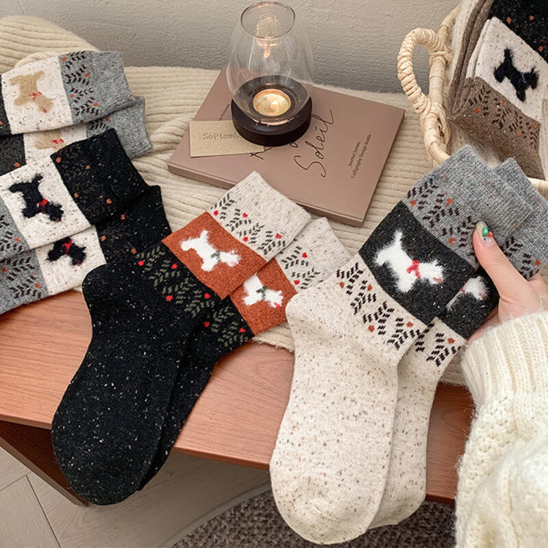 5-piece set of Bongbong European-style cozy puppy socks R291 5-piece set