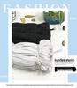 Black and White Flat Latex Elastic Band - Low Elasticity for Clothing