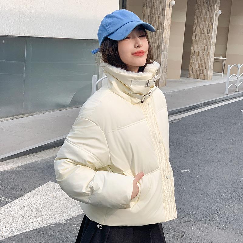 Fluffy And Short Down Jacket With Thickened Bread Coat For Women