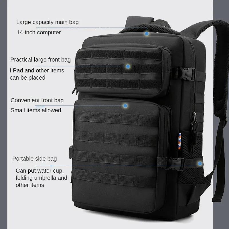 45L 1000D Nylon Waterproof Outdoor Rucksacks Tactical Sports Camping Hiking Trekking Hunting Backpack