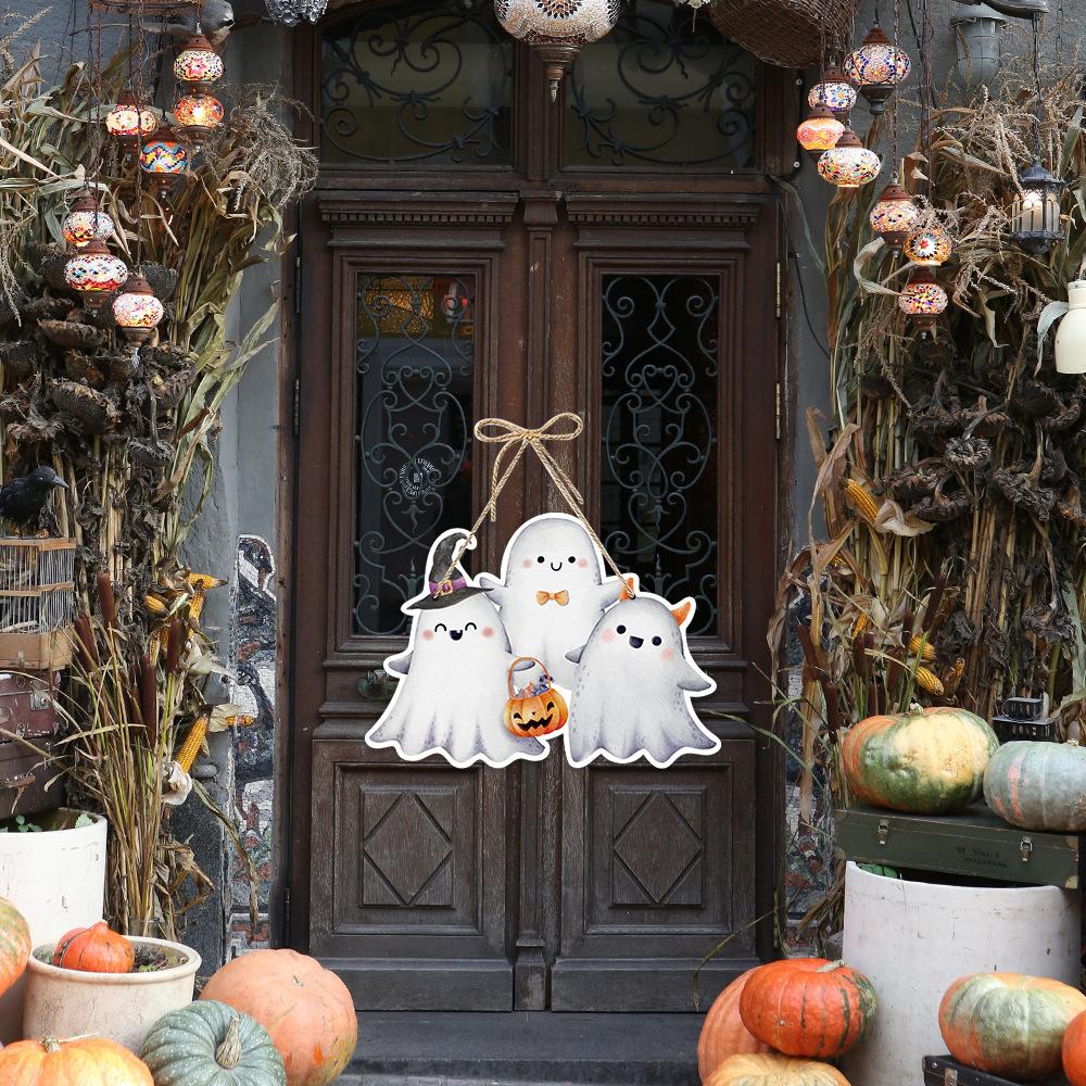 New Style, Halloween Theme, Paper, Door Hanging, Party Scene Decoration, Decorations, Hanging Boards, Pumpkin Hanging Accessories