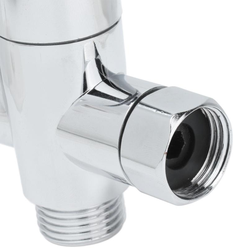 Shower Head Diverter Valve G1/2 Diverter Valve 3 Way For Hand Held Showerhead And Fixed Spray Head
