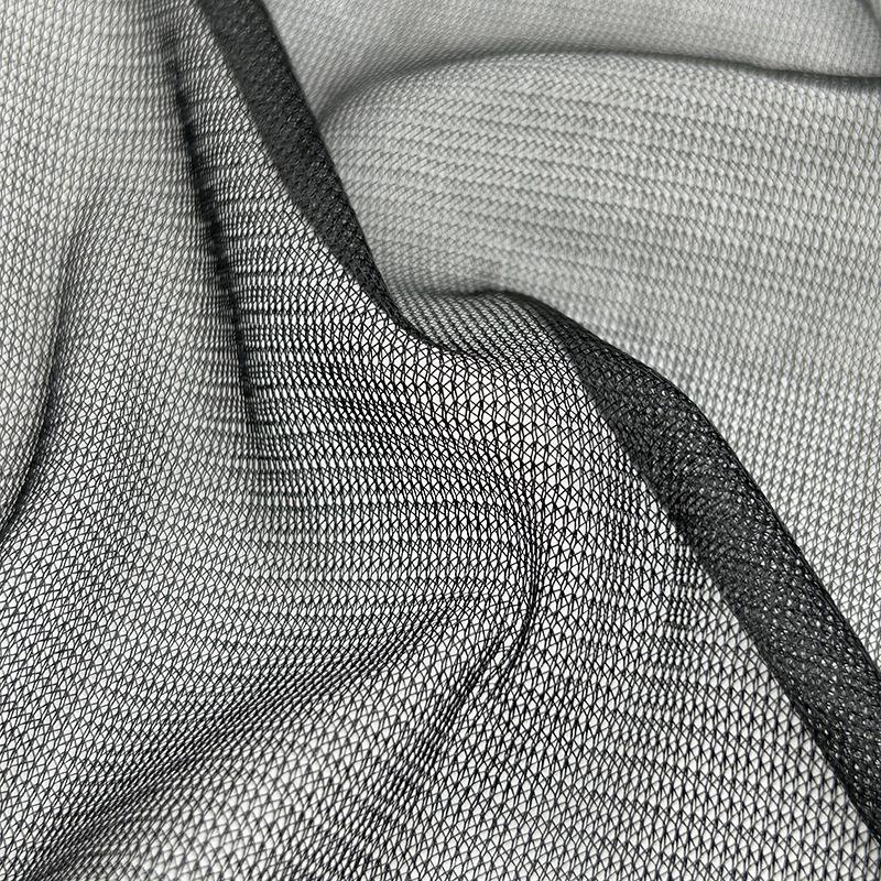 Schwarzes Trikot-Netz Mückennetzstoff - Gestricktes Polyester Schuhmaterial