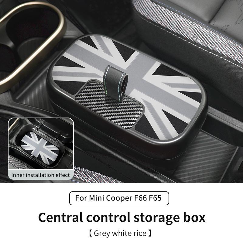 Central Control Storage Box For BMW Mini Cooper F65 F66 2024 2025 Central Armrest Storage Box Car Accessories