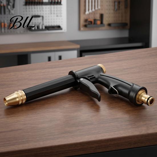 Car Wash Hose Nozzle Garden with Foam Cannon, Quick Connectors, Heavy Duty Plant Watering Nozzle, High Pressure for Washing Plants Cleaning Yard