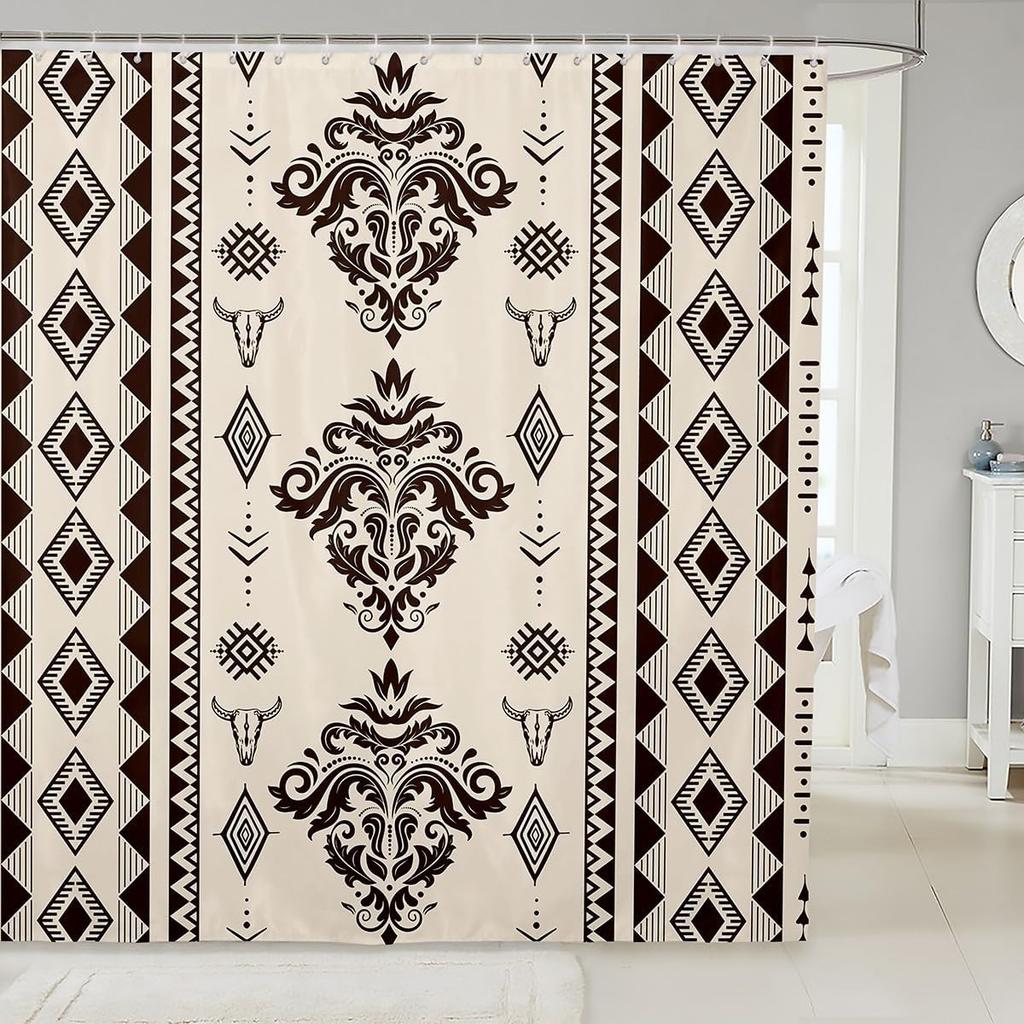 Japanese Style Bathroom Accessories Dragon Shower Curtain Magical Animals Bath Curtain Western Wildlife Theme Bathroom Sets
