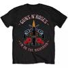 Hot Guns N Roses Band Retro Distressed Rock Loose Brand Oversized Loose Tshirt
