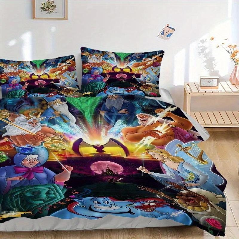 

3pcs Magical Characters Bedding Set Includes 1 Quilt Cover and 2 Pillowcases, Comfortable B027 135x200cm