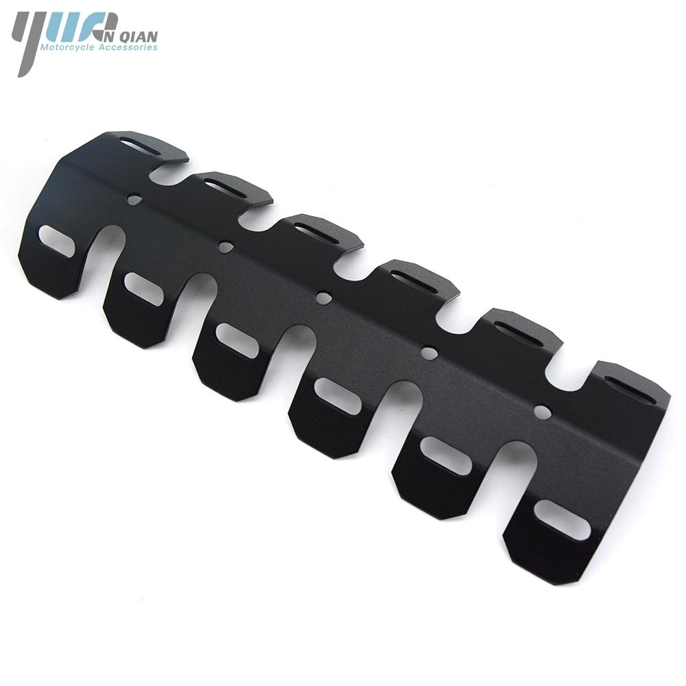 

Захисний щиток мотоциклетного вихлопу Тепловий захист вихлопної труби протектор від аварії для Honda black 252mm 9.9inch