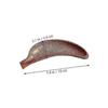 2026  Banana Shaped Wooden Seasoning Dishes For Dining Tableware Brown Color Ideal For Serving Snacks 1Pcs