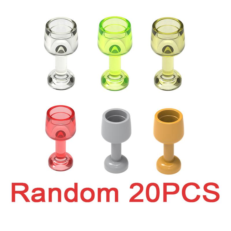 MOC City Building Blocks Character Scene Creative Accessories Mini Brick Color Wine Bottle Reagent Bottle Set Box Toy Gift X007