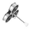 3 Holes Poached Egg Maker Stainless Steel Egg Pan Cooker Poacher Non-Stick Eggs Cup Steaming Cooking Tool Kitchen Gadgets