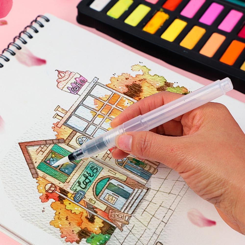 Easy To Use Refillable Paint Brush Water Pen Soft Watercolor Brush Ink Pen  Beginners