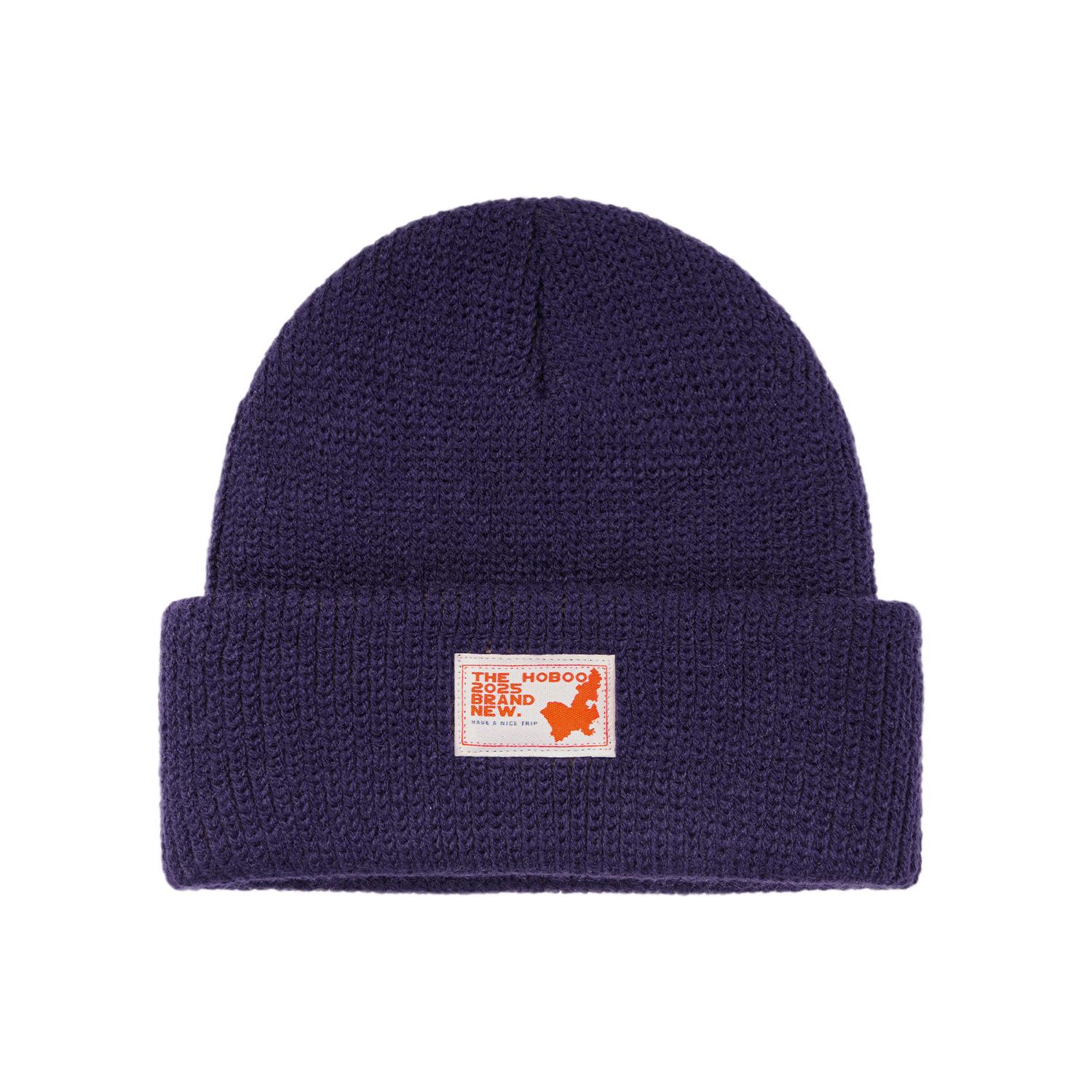 Unisex Double-Layer Knit Wool Hat - Warm, Face-Slimming Autumn/Winter Beanie One Size
