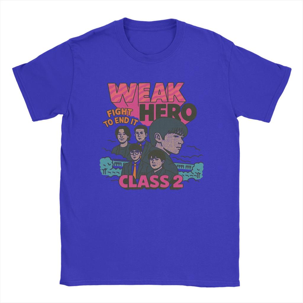 Weak Hero Class T-Shirt Men Novelty 100% Cotton Tees O Neck Short Sleeve T Shirt 4XL 5XL Clothing